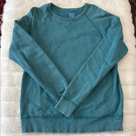 J. Crew Other - 100% cotton J. Crew Men's Teal Crewneck vintage fleece Sweater